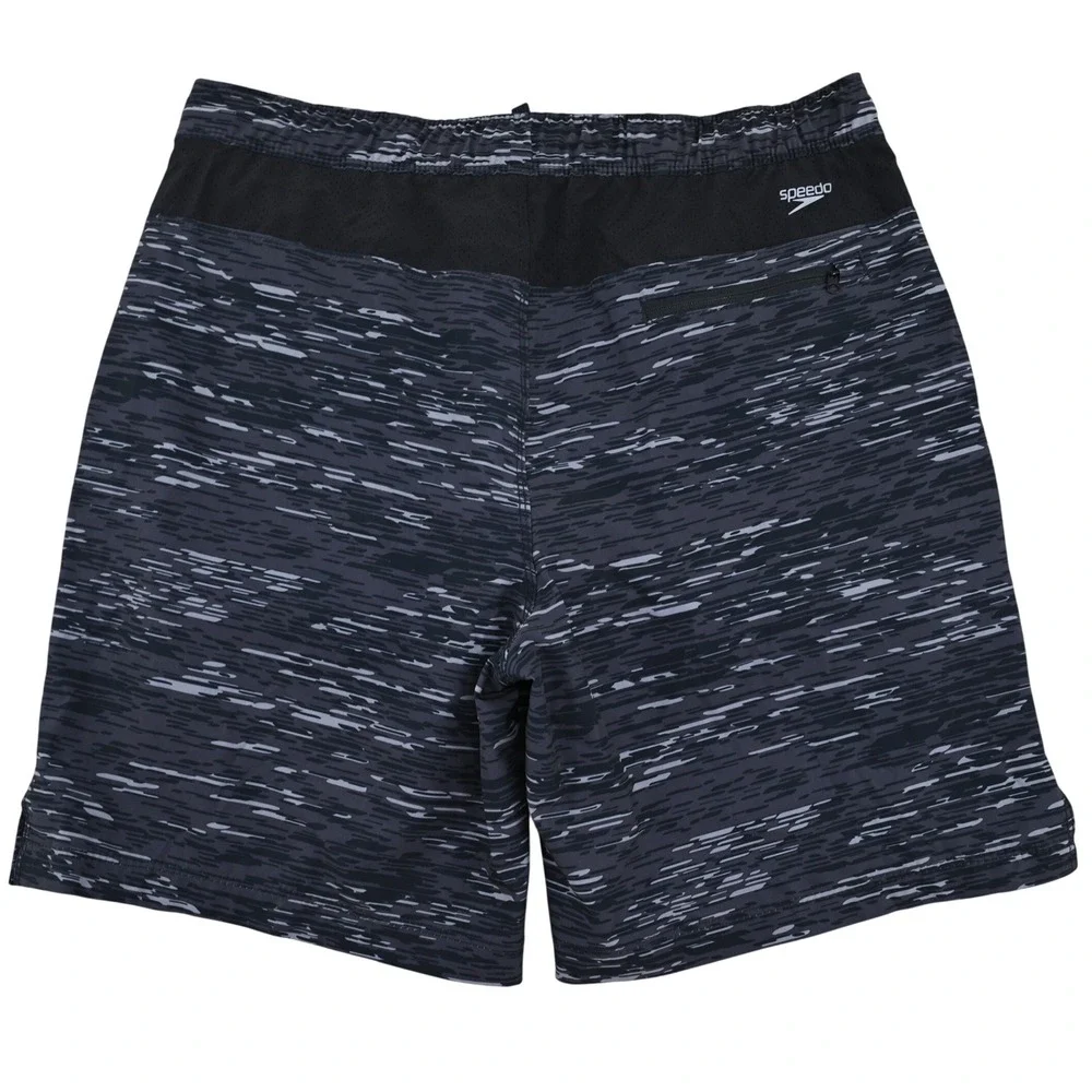 Speedo Hydro Tech Volley Swim Trunks Men Large 36 38 Camo Hybrid Shorts Lined
